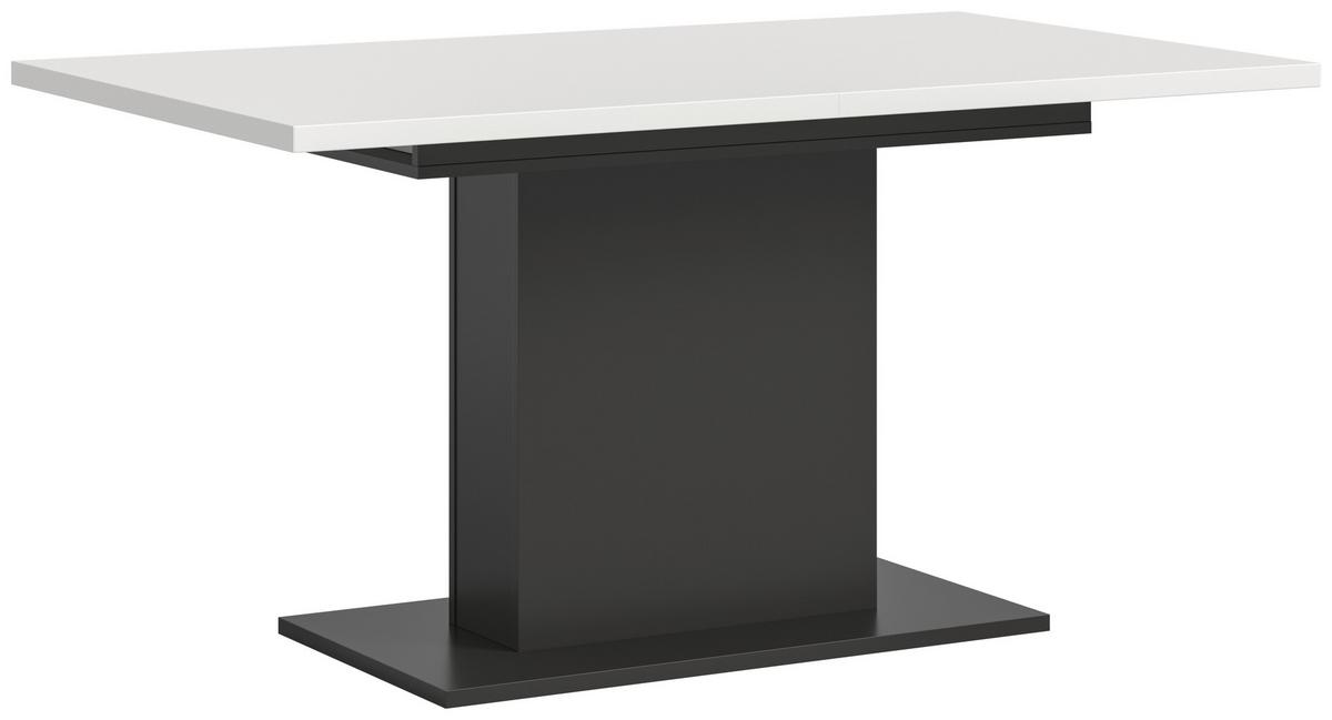 Ausziehtisch Marlon 150 Az Weiß/Grau, B:150-190 cm - Weiß/Grau, KONVENTIONELL, Holzwerkstoff (150-190/76/90cm) - MID.YOU