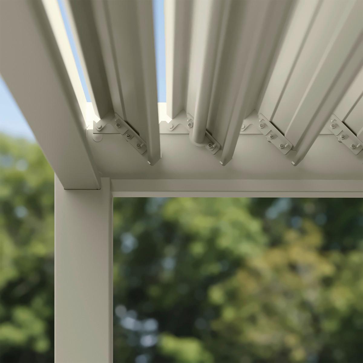 Pergola 300x400 Cm Wetterbeständig, Perlmutt - Perlmutt, Basics, Metall (300/400/255cm)