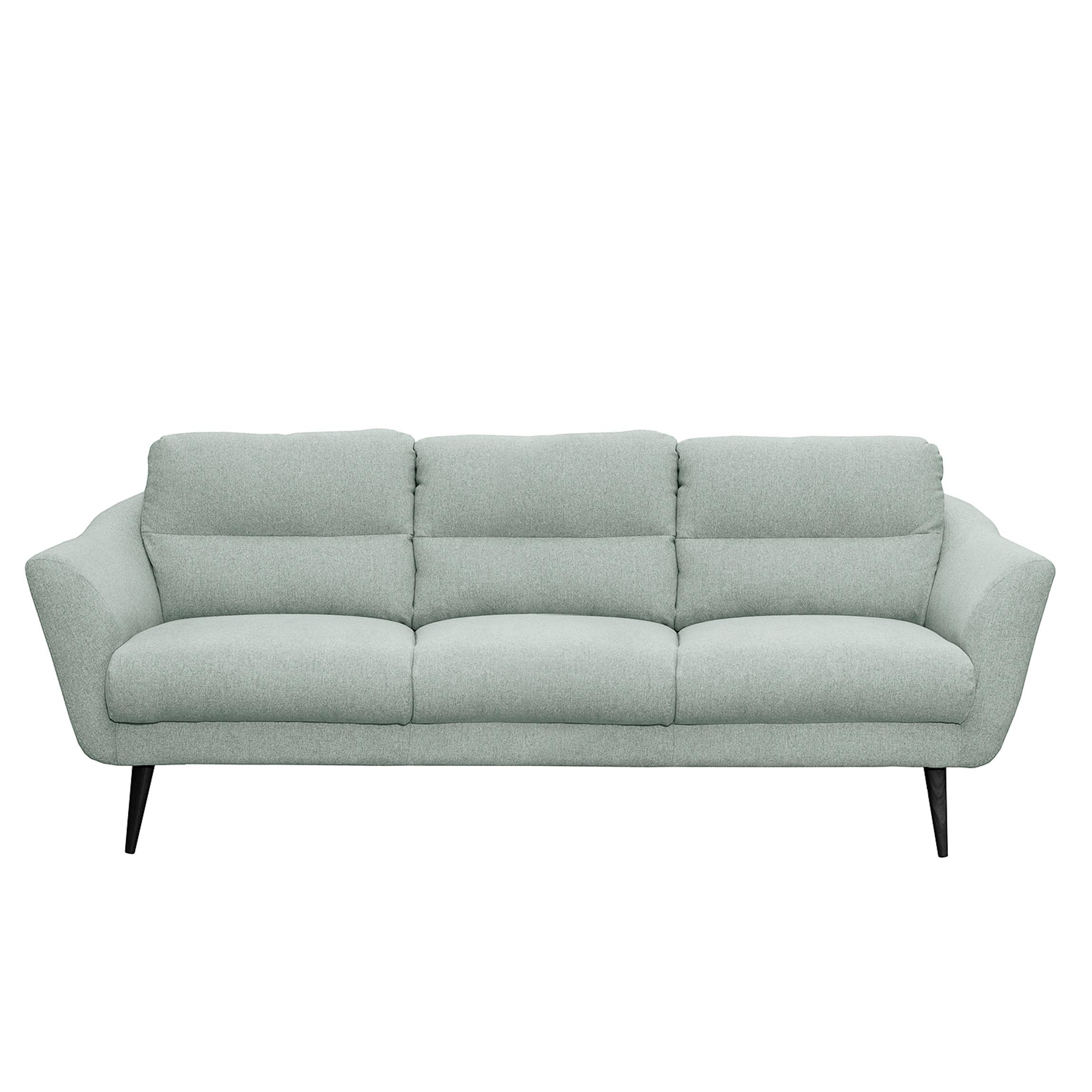 3-sitzer-sofa Tromso Hellblau B: 209 Cm - Schwarz/Hellblau, Design, Textil (209/87/88cm) - Livetastic