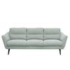 3-Sitzer-Sofa Tromso Hellblau B: 209 cm - Schwarz/Hellblau, Design, Textil (209/87/88cm) - Livetastic