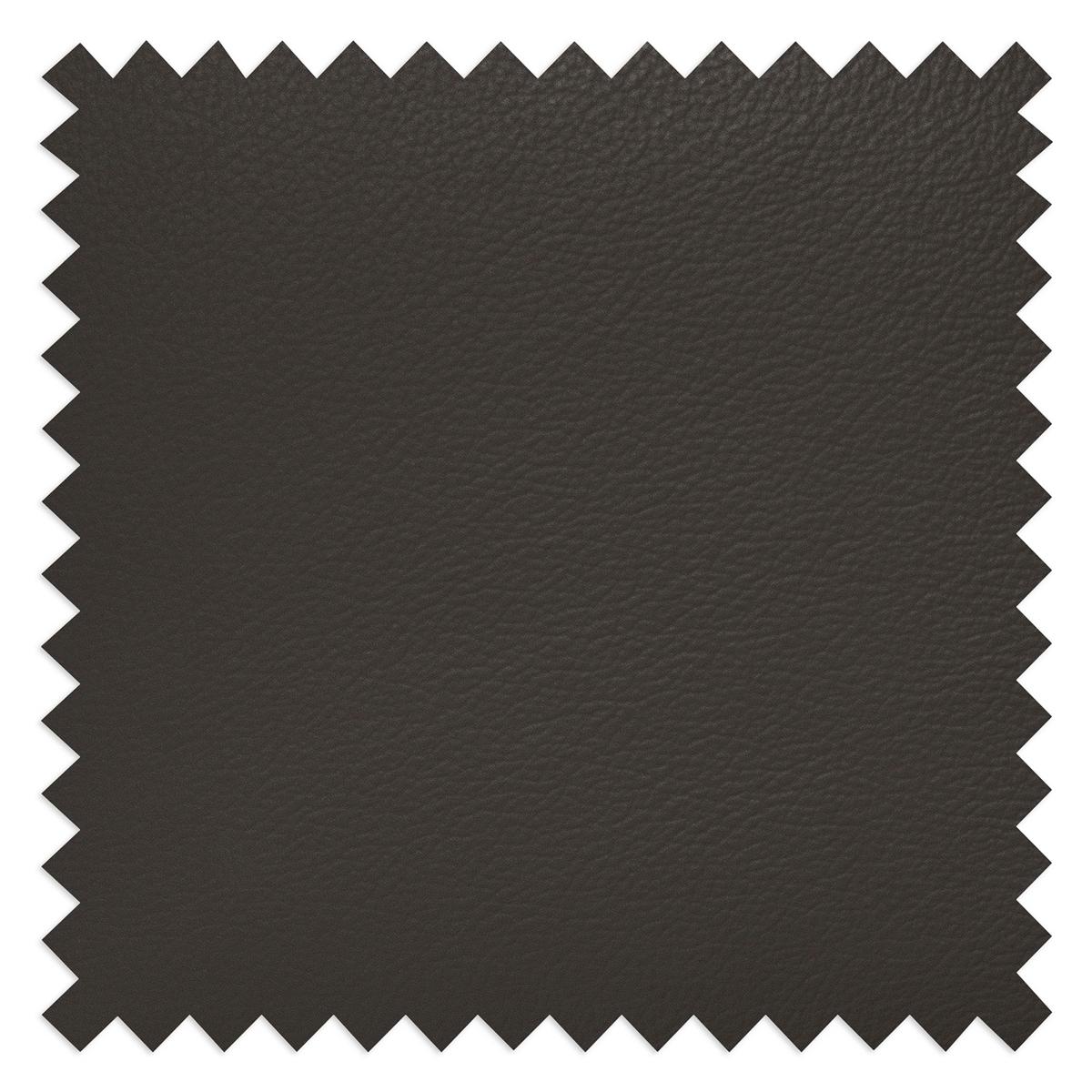 Ecksofa Bretania Dunkelbraun, S: 113x300 cm - Dunkelbraun/Schwarz, Design, Leder/Textil (113/300cm) - Livetastic