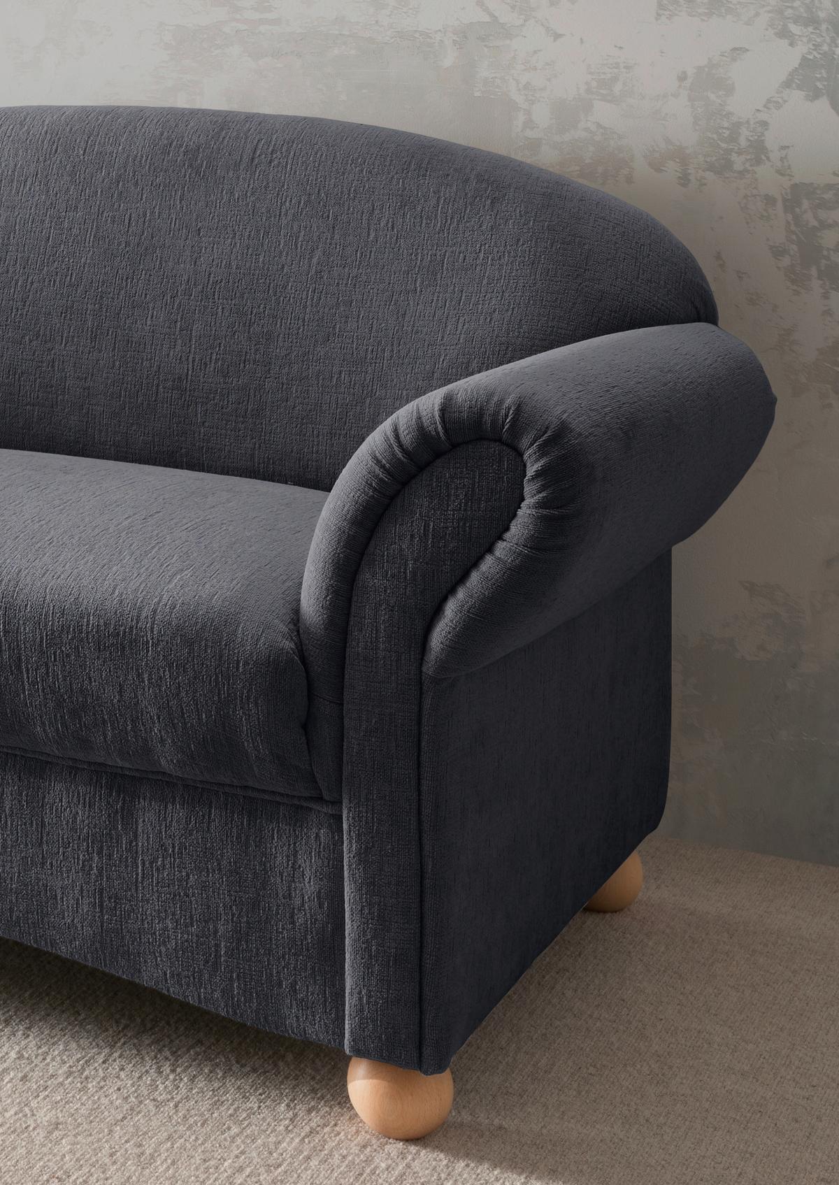 2,5-sitzer Torello Anthrazit B: 198cm - Wildeiche/Anthrazit, KONVENTIONELL, Textil (198/84/80cm) - Livetastic