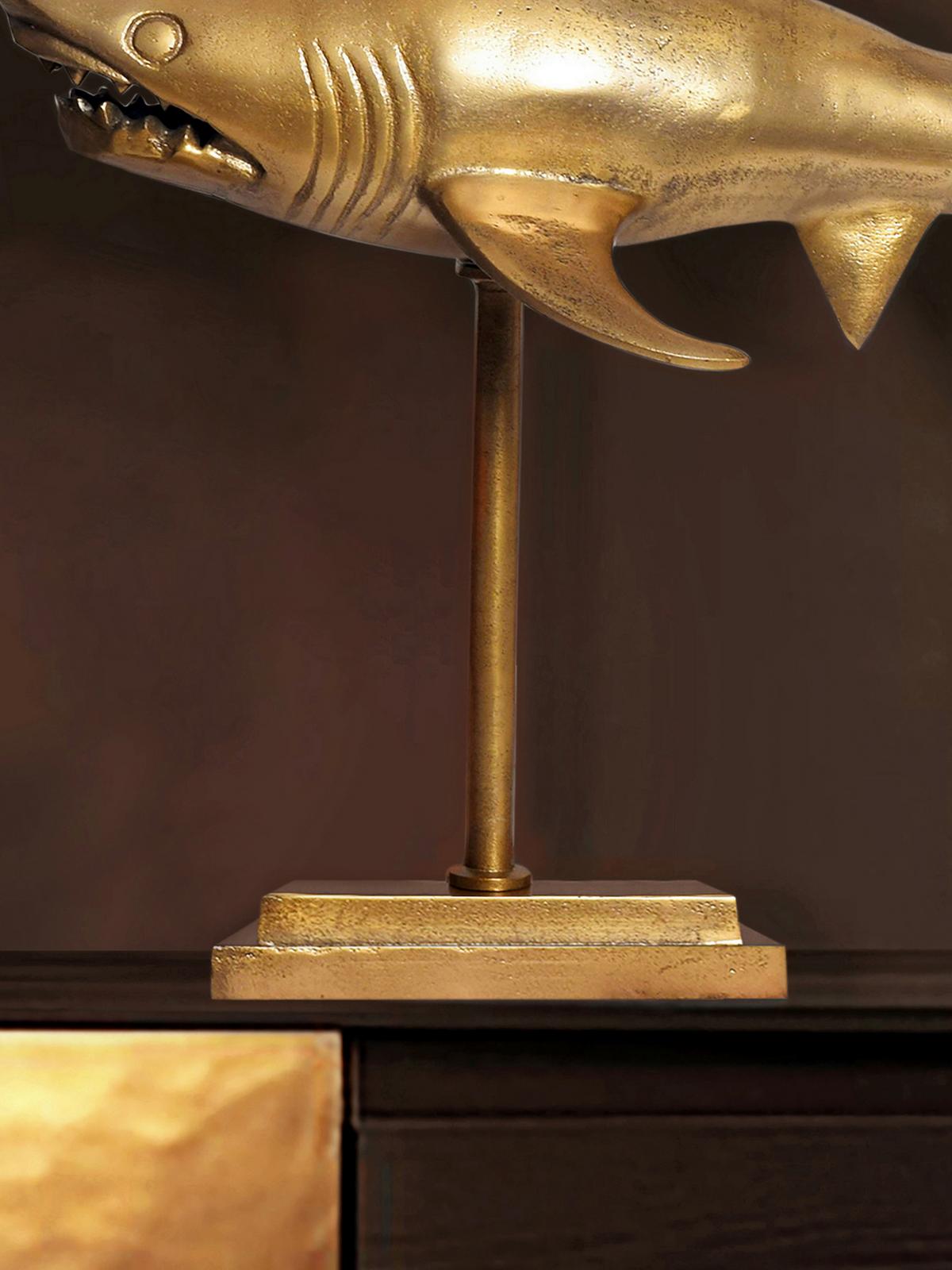 Dekotier Goldfarben B: 70 cm - Goldfarben, Design, Metall (70/49/27cm) - Livetastic