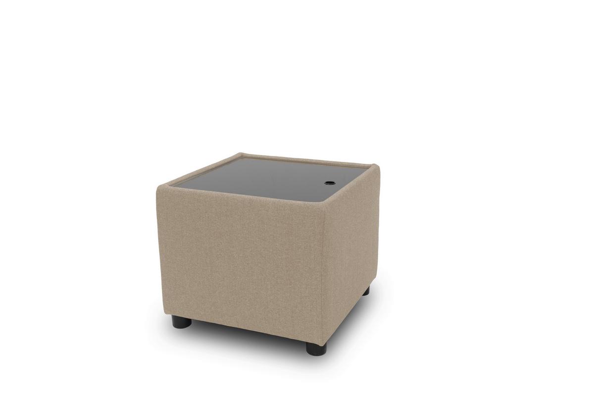 Sitzbox Looks IIi - Beige/Schwarz, Design, Textil (45/47/45cm) - LOOKS by W.Joop