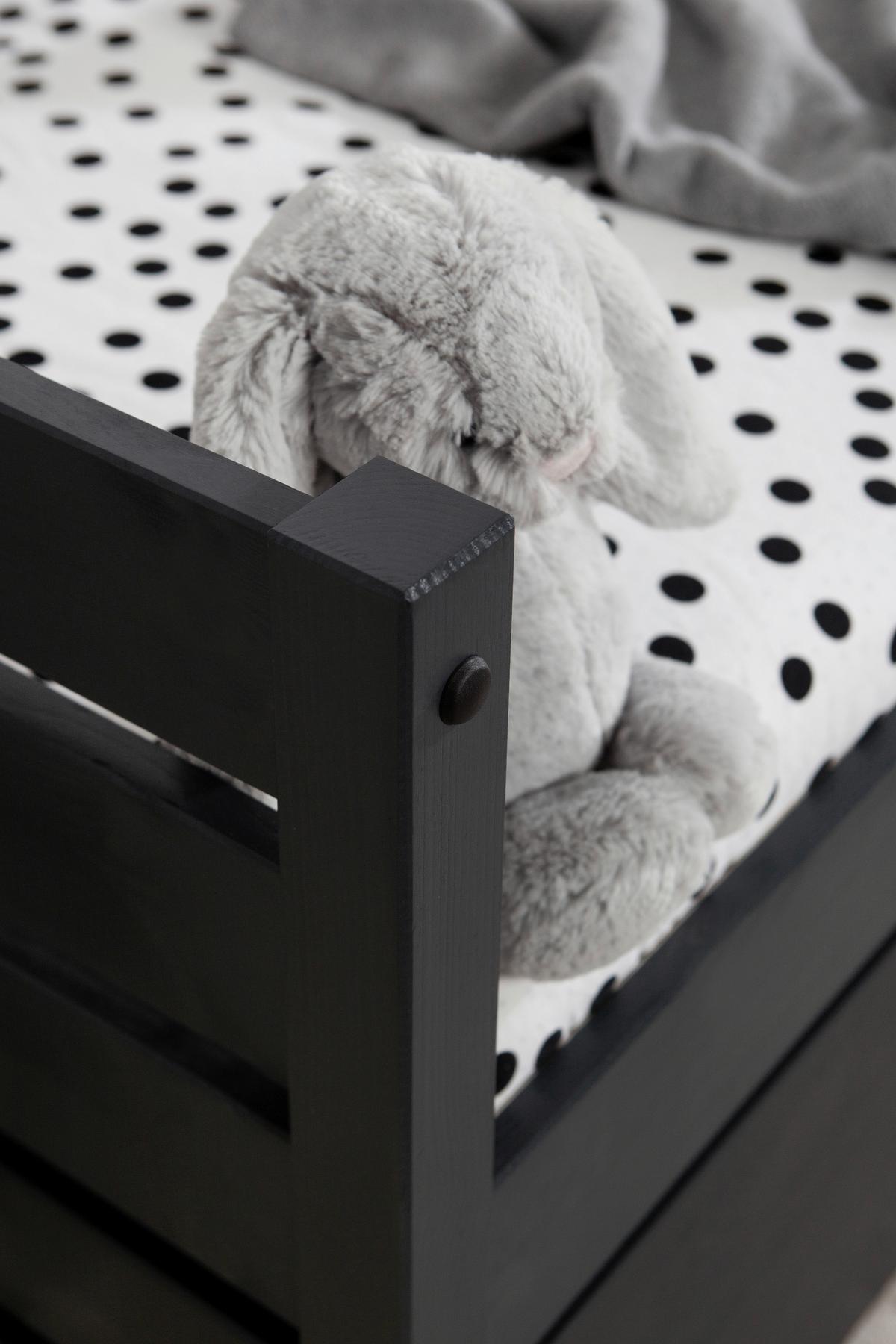 Stauraumbett Naomi - Grau, MODERN, Holz (90/200cm) - MID.YOU