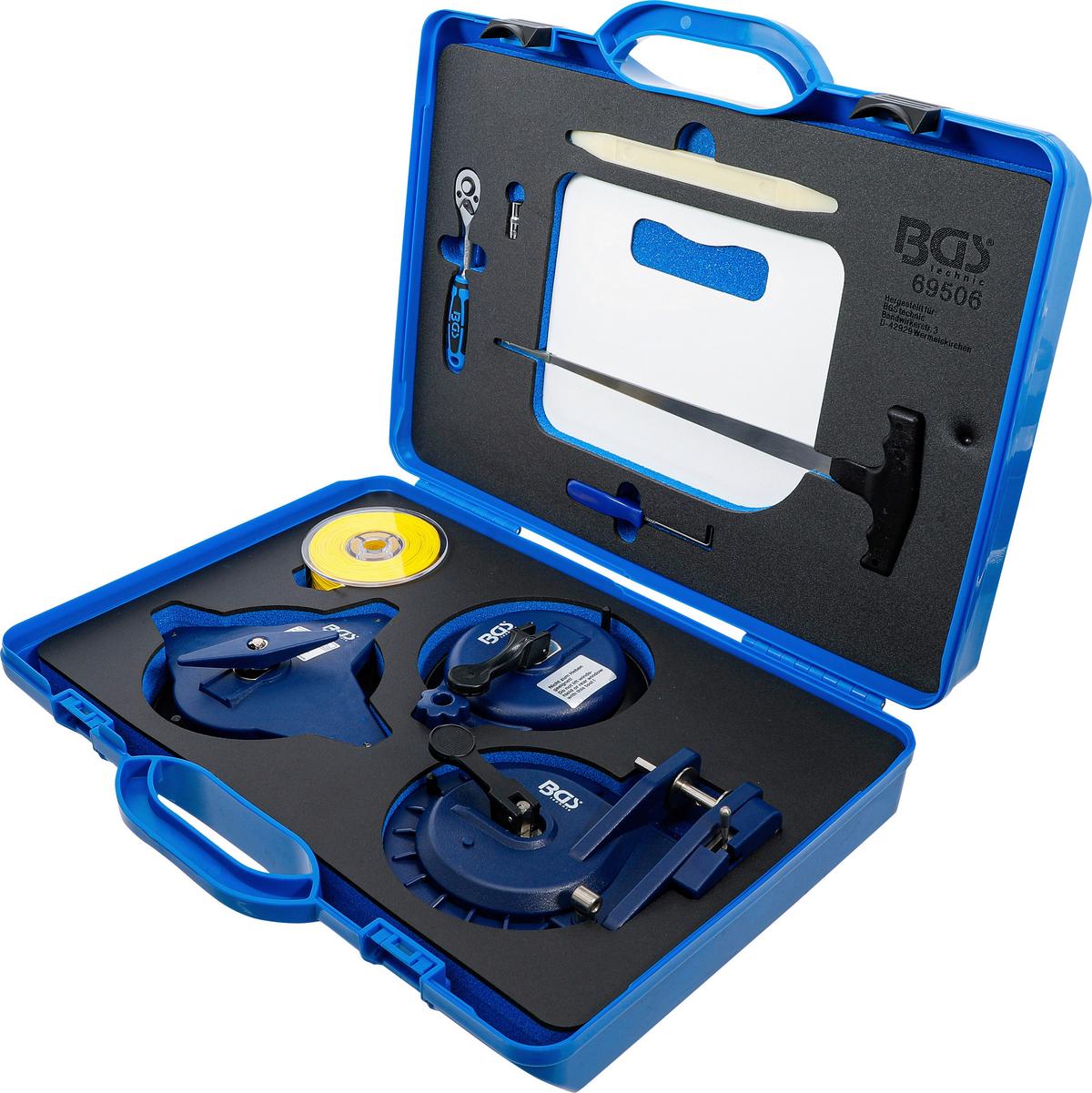 Ausglas-Werkzeug-Satz 69506 - Blau/Schwarz, Basics (46,3/36,5/11cm)