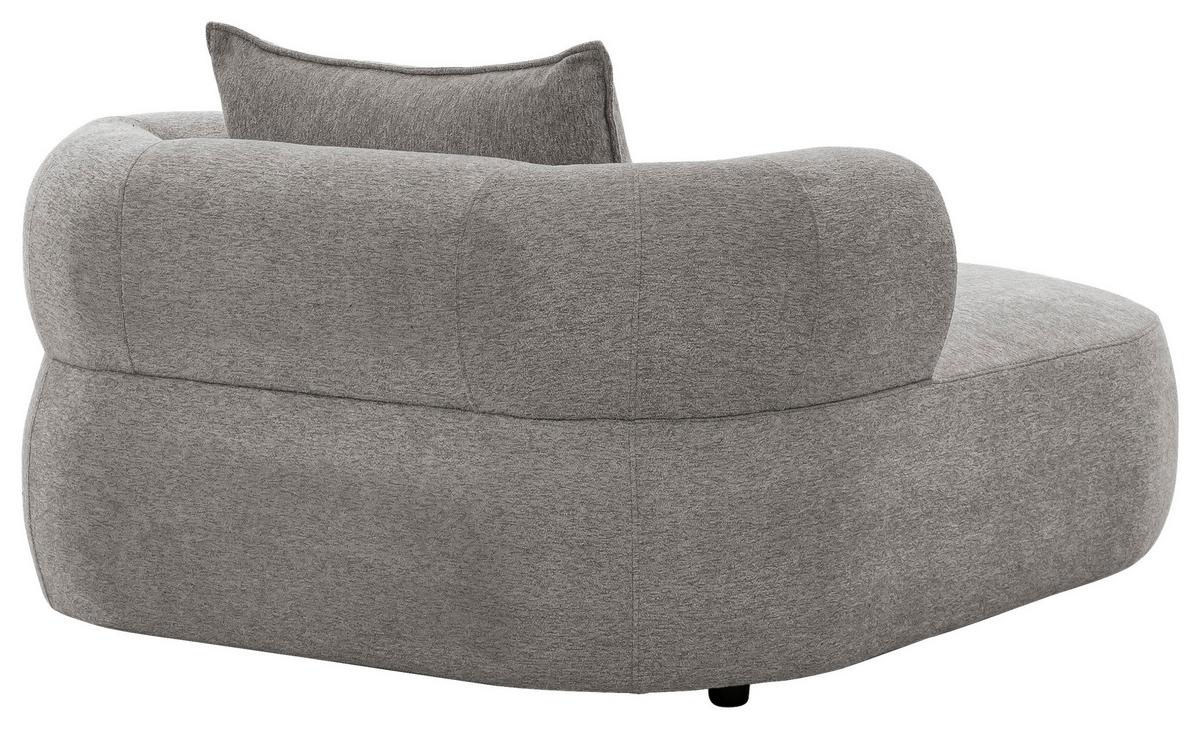 XXL-Sessel Ferro Grau B: 122 cm - Schwarz/Grau, Design, Textil (122/76/156cm) - Livetastic