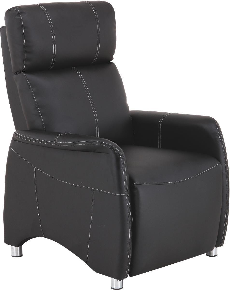 Tv-fotel Spirit - fekete, Modern, textil/fa (78/113,5/90cm) - Luca Bessoni