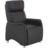 Tv-fotel Spirit - fekete, Modern, textil/fa (78/113,5/90cm) - Luca Bessoni