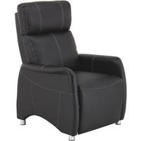 Tv-fotel Spirit - fekete, Modern, textil/fa (78/113,5/90cm) - Luca Bessoni