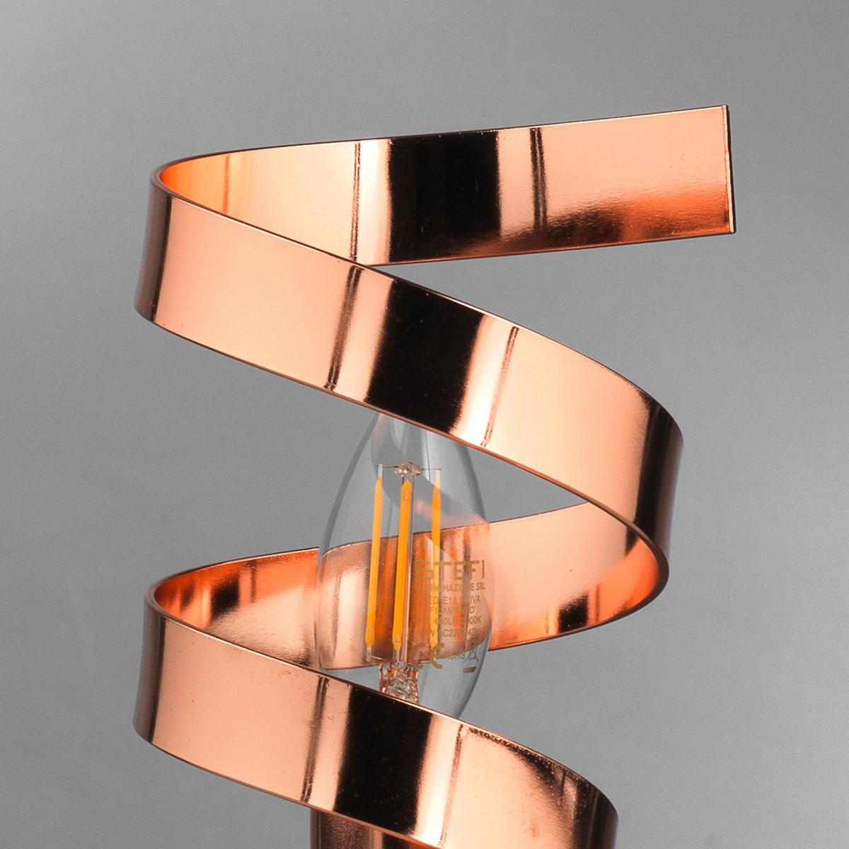 Tischleuchte 4812/lr - Kupferfarben, Design, Metall (12/25cm)