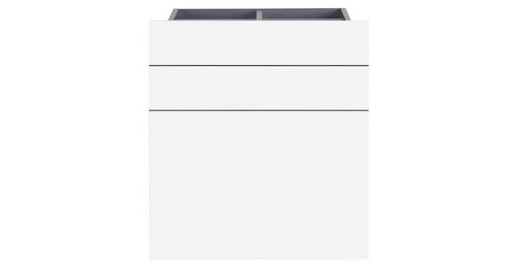 Schubladeneinsatz Unit Weiß B: 45,3 cm 3 Fächer - Weiß, MODERN, Holzwerkstoff (45,3/50,3/47cm) - Ondega