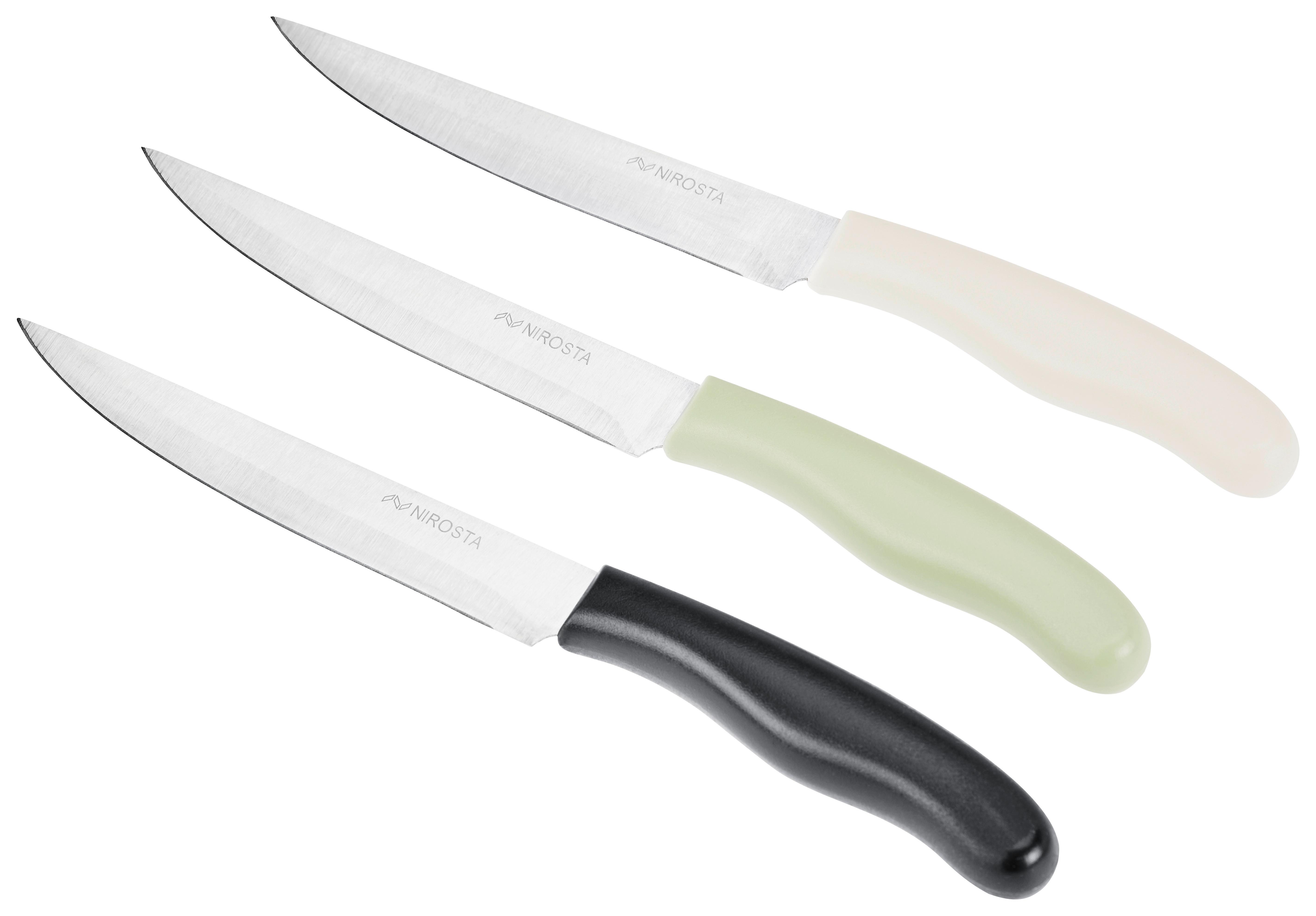 Universalmesser Clemens Edelstahl Klinge Ca. 13 Cm - Silberfarben, KONVENTIONELL, Metall (23cm) - Luca Bessoni
