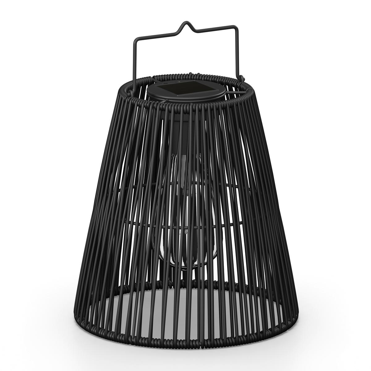 SOLÁRNE SVIETIDLO GLOW - čierna, Modern, kov/plast (20,5/26/20,5cm) - Bessagi Garden