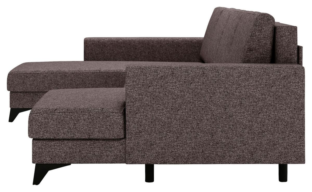 Harvey Braun U: 190x339x156 cm - Schwarz/Braun, Design, Textil (190/339/156cm) - Livetastic