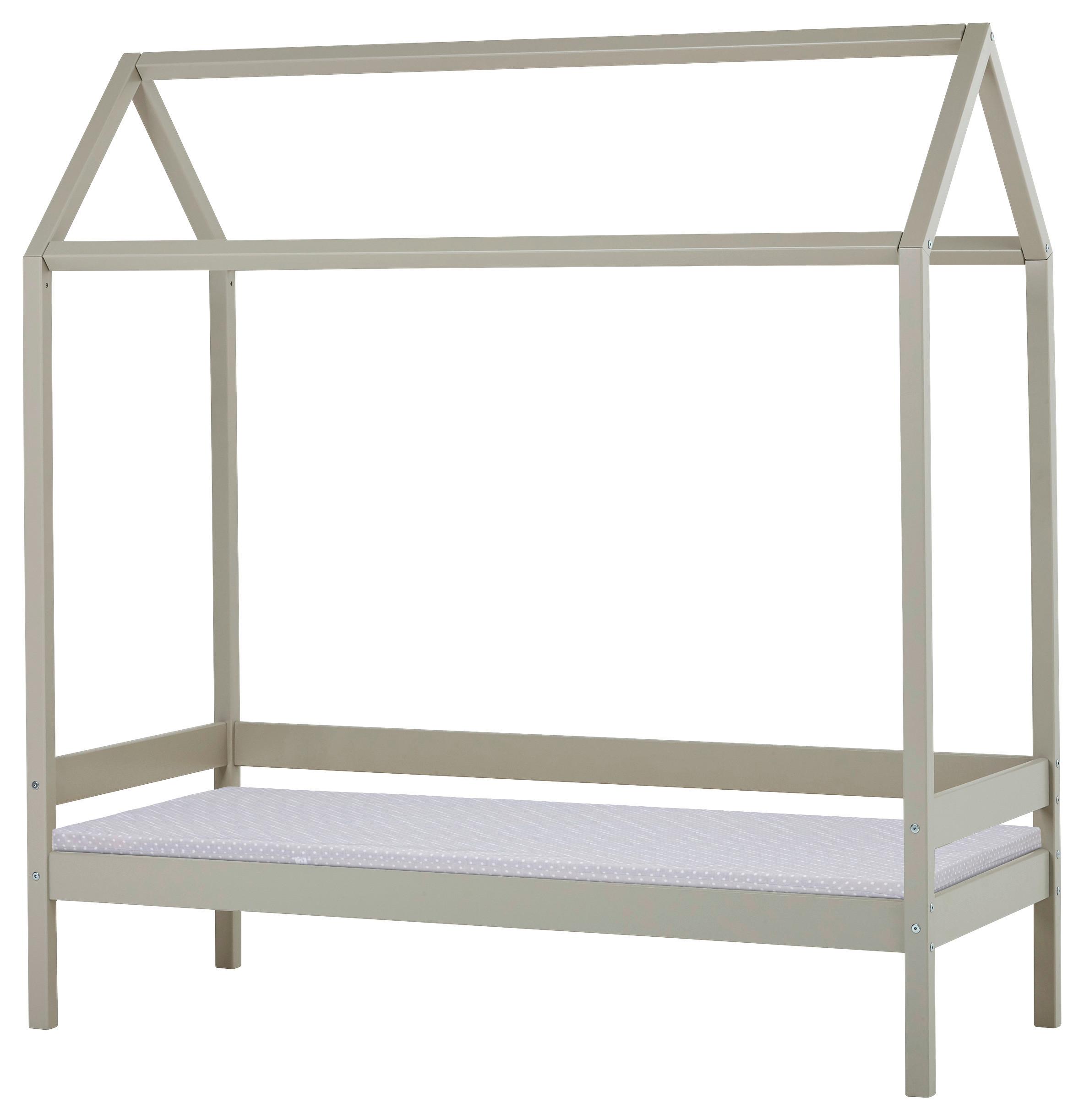 Hausbett Eco Comfort Grau, Lf: 70x160 cm - Naturfarben/Grau, MODERN, Holz (70/160cm) - MID.YOU