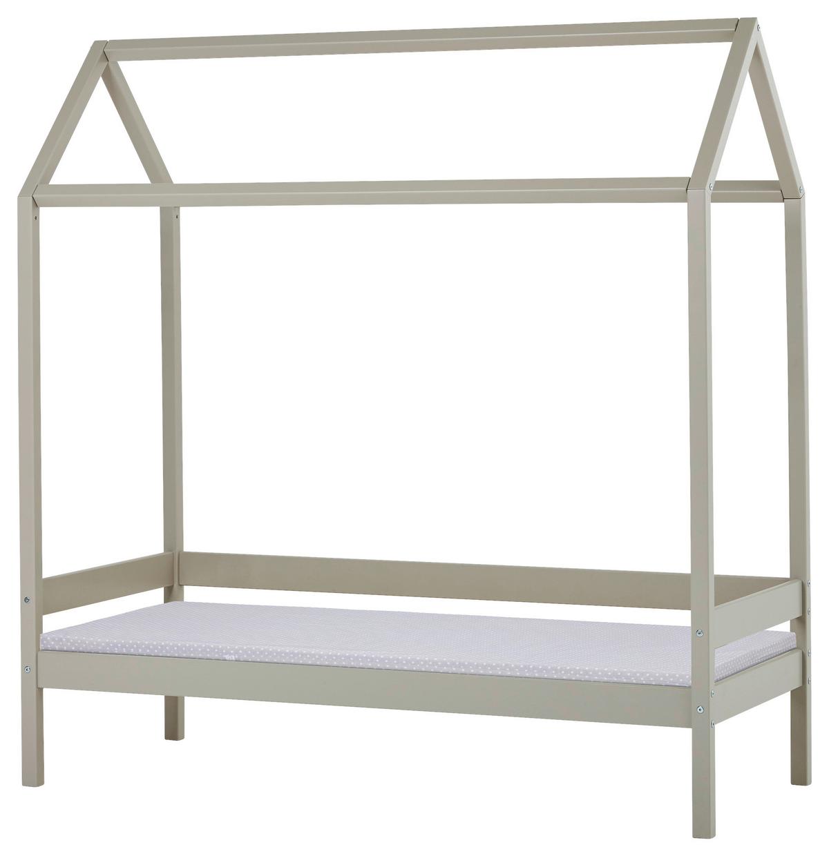 Hausbett Eco Comfort Grau, Lf: 70x160 cm - Naturfarben/Grau, MODERN, Holz (70/160cm) - MID.YOU