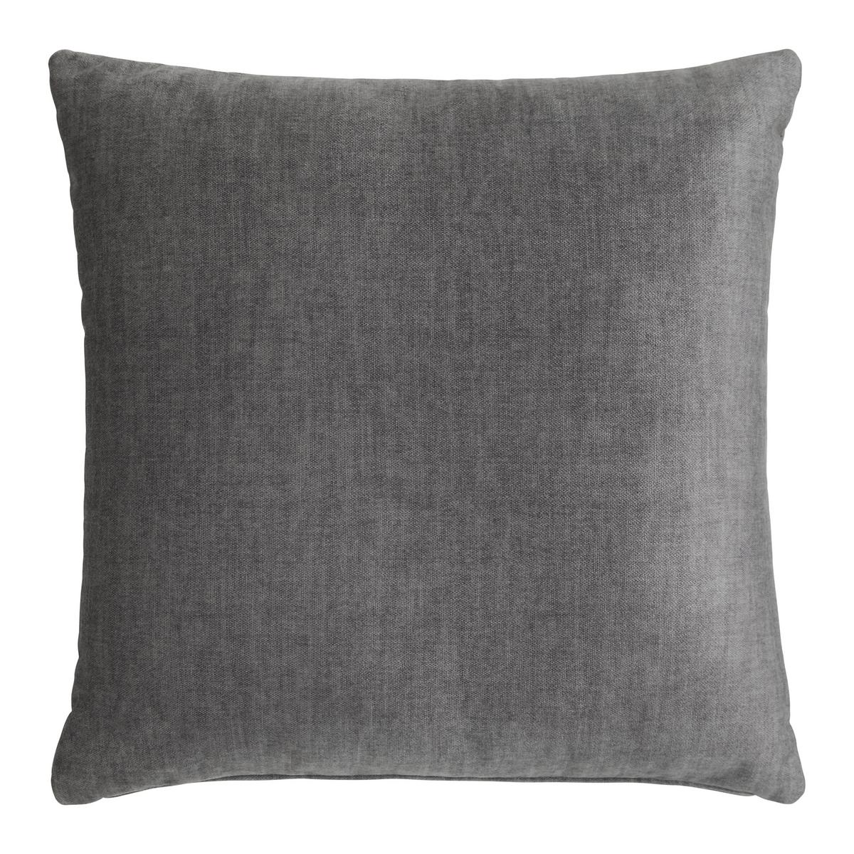 Dekoračný vankúš SANFINO, grafitová, 55x55 cm - grafitová, Konventionell, textil (55/55cm) - Premium Living