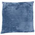 Zierkissen Sina 45x45 cm Polyester Blau mit Zipp - Blau, MODERN, Textil (45/45cm) - Luca Bessoni