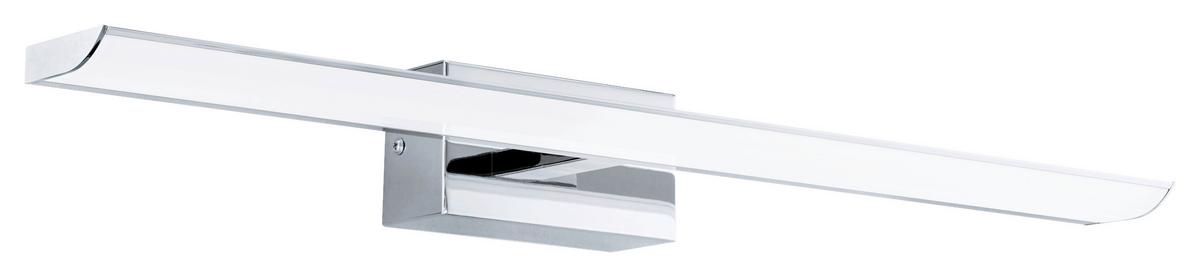 Bad-Wandleuchte Tabianoconnect Ip44, Smartphone-Steuerung - Chromfarben/Weiß, Design, Kunststoff/Metall (60,5/18/7cm) - Eglo