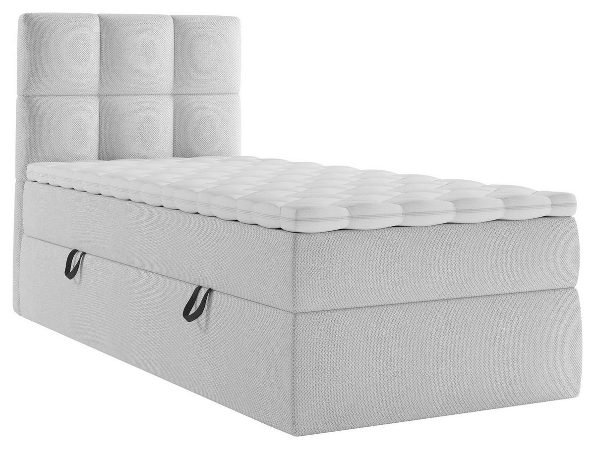 Boxbett Polly - Schwarz/Grau, MODERN, Holz/Holzwerkstoff (90/200cm) - MID.YOU