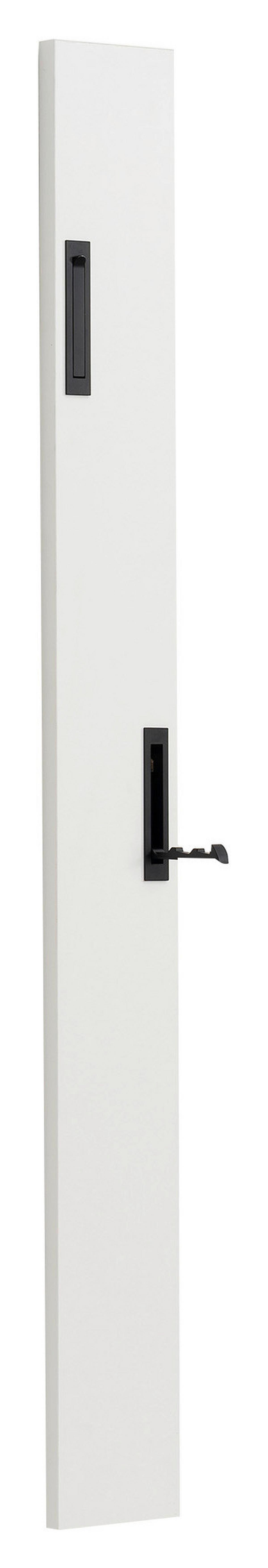 Garderobe Leony H: 110 cm Weiss, 4 Haken - Weiß, Trend, Holzwerkstoff (12/110/1,8cm)