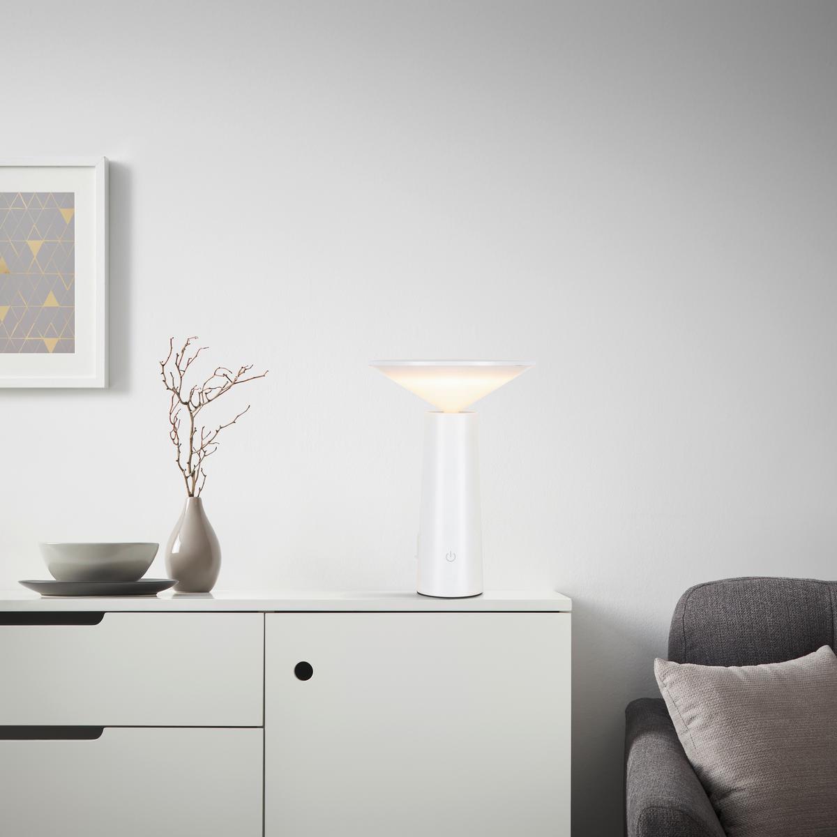Venkovní LED svítidlo KOLIM, P/V: 14/19cm - bílá, Romantický / Rustikální, plast (14cm) - Modern Living