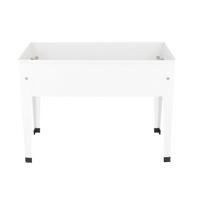 Hochbeet Py177 - Weiß, Basics, Metall (62/29/45cm)