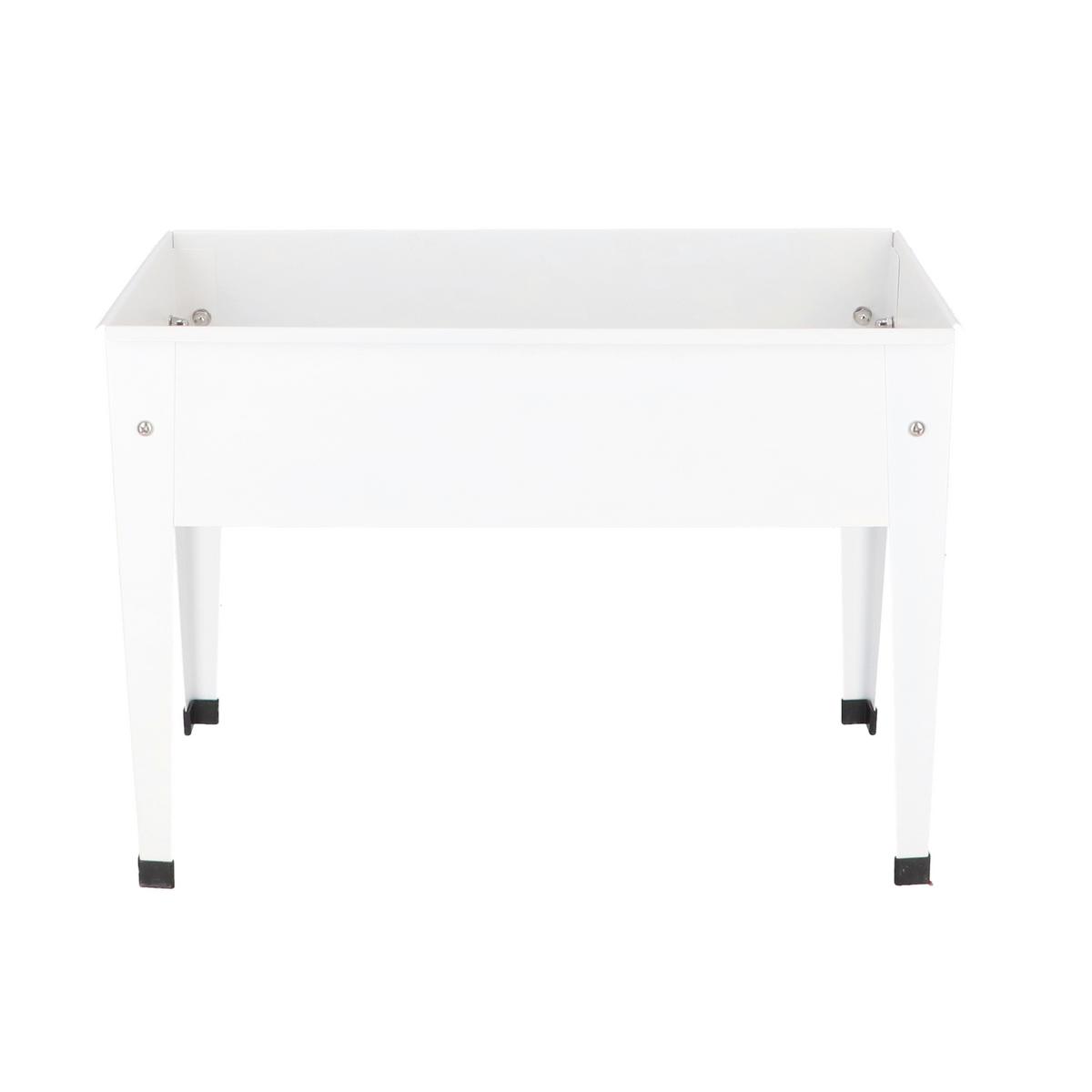 Hochbeet Py177 - Weiß, Basics, Metall (62/29/45cm)