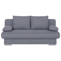Rozkládací pohovka BORA, světle šedá tkanina LUMOS - černá/světle šedá, Design, kompozitní dřevo/textil (193/85/86cm) - P & B