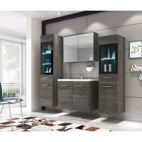 Kúpeľna MADRIT II - biela/farba duba, Basics, kompozitné drevo/plast (120cm) - P & B