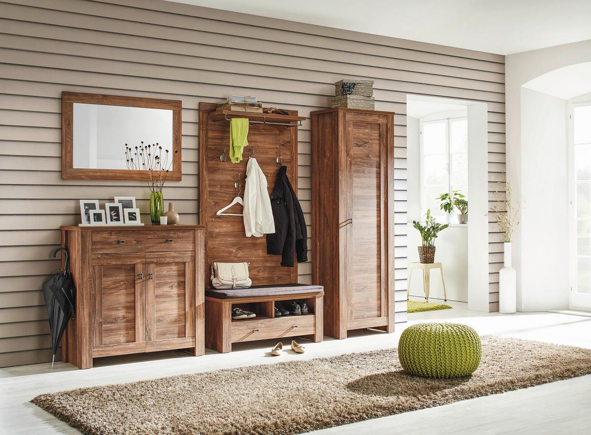 Botník BRÜSSEL - barvy akácie/barvy niklu, Lifestyle, kov/kompozitní dřevo (100/100/40cm) - Mömax