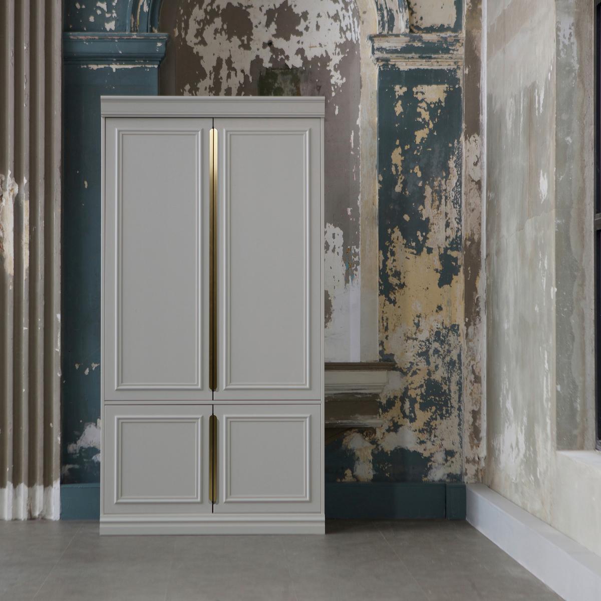 Garderobenschrank Organize Hellgrau B: 110 Cm - Hellgrau, Design, Holz/Holzwerkstoff (110/215/62cm) - Livetastic