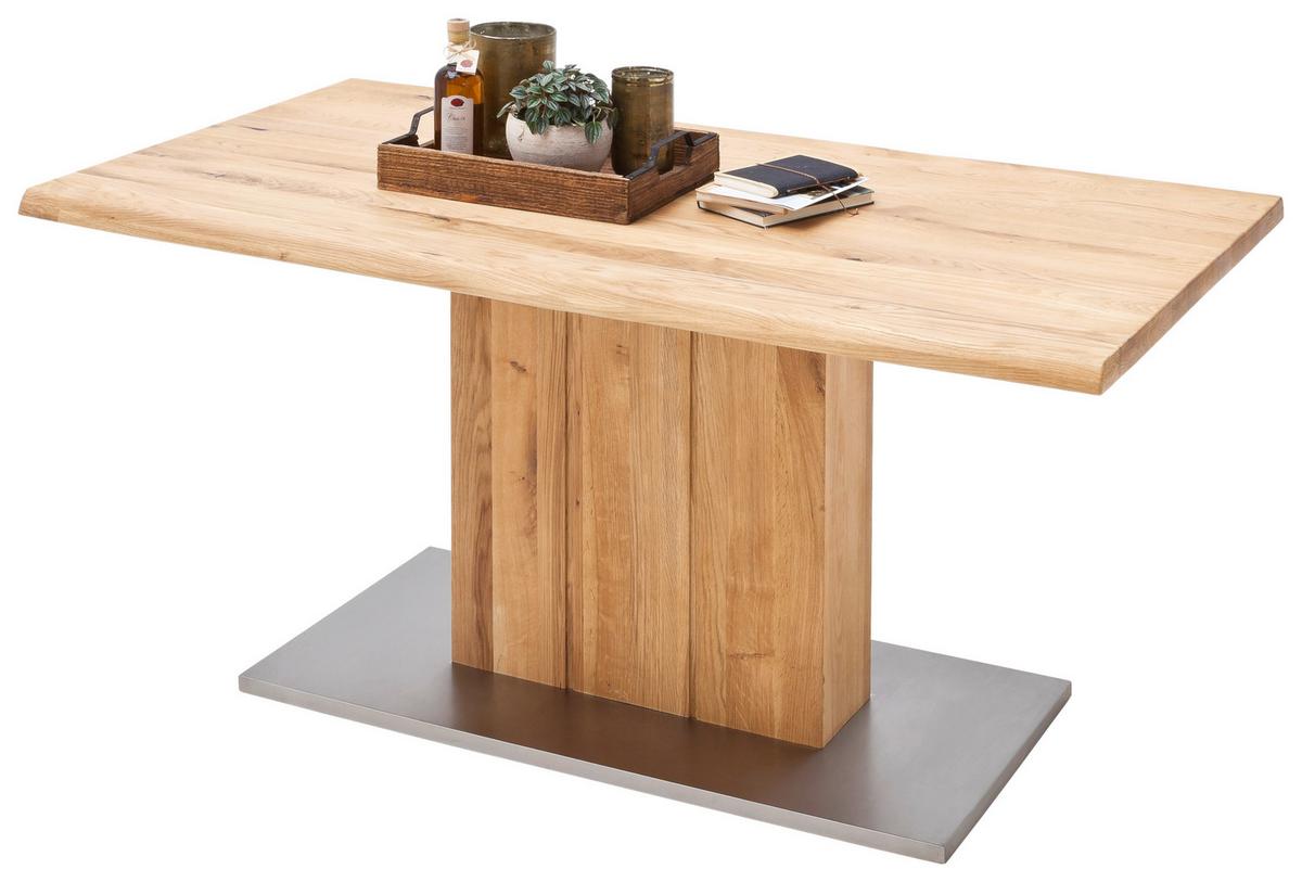 Esstisch Eiche Greta 200x100cm mit Baumkante - Design, Holz/Holzwerkstoff (200/100/77cm) - Livetastic