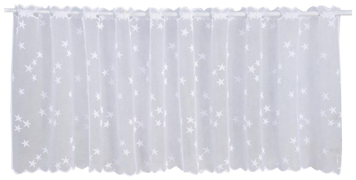 Vitrázsfüggöny Kb. 45/150cm - fehér, Konventionell, textil (45/150cm) - Ondega