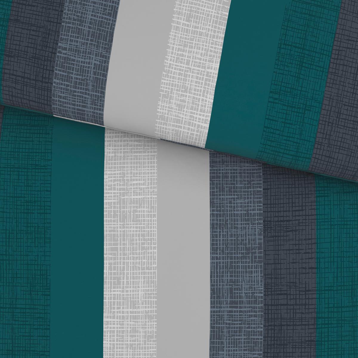 BETTWÄSCHE LINKÖPING - Petrol/Grau, MODERN, Textil - Luca Bessoni
