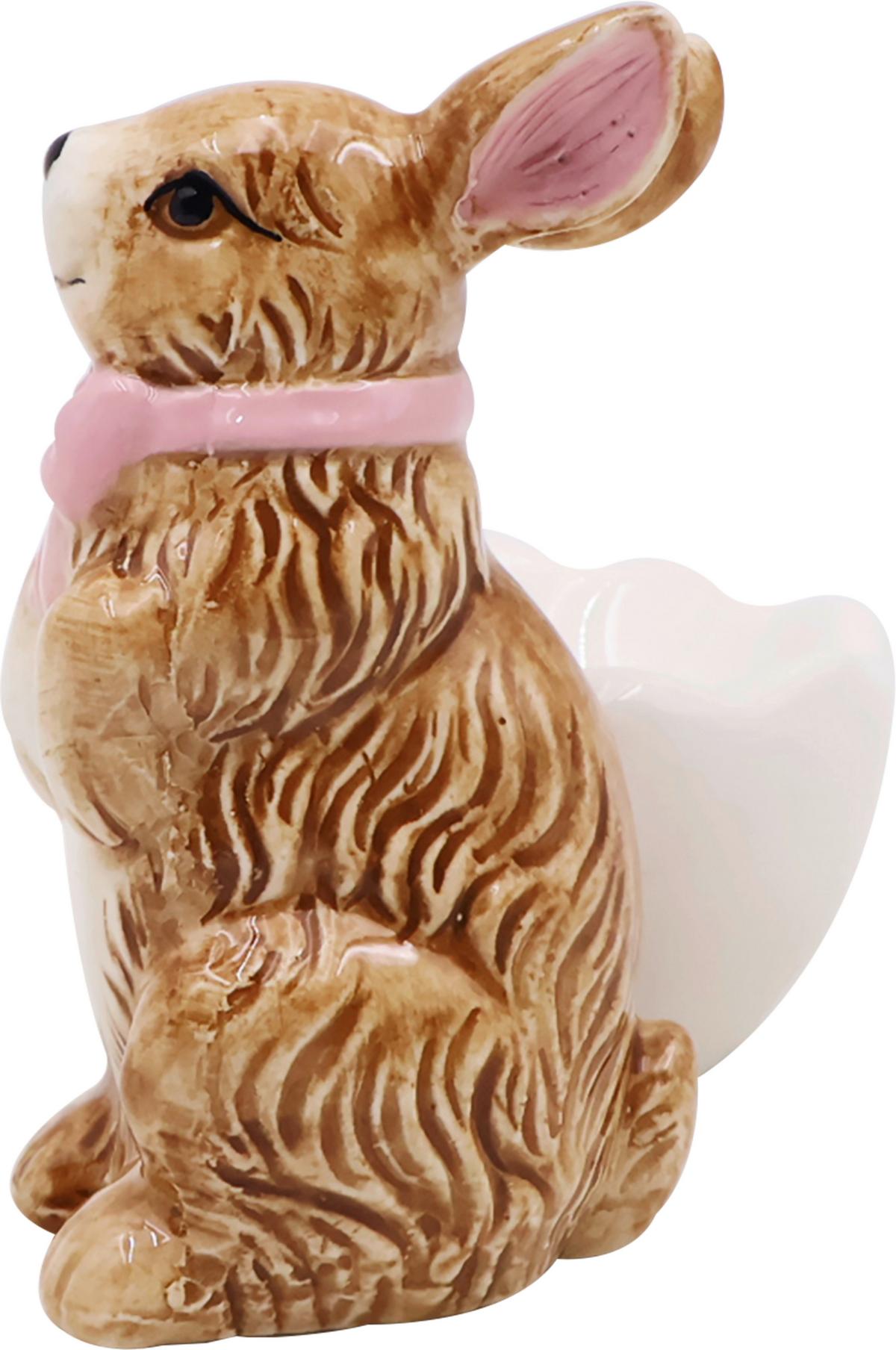 Eierbecher Wendy - Pink/Braun, KONVENTIONELL, Keramik (9/7.5/5cm) - Luca Bessoni