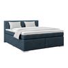 Boxspringbett Mira 1 - Dunkelblau, Basics, Holz/Kunststoff (180/200cm)