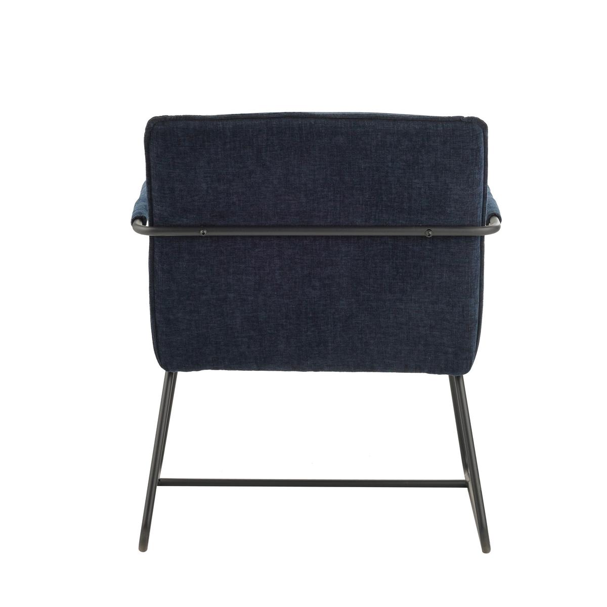 Sessel Bilbao Blau B: 65 cm - Blau/Schwarz, MODERN, Textil (65/80/68cm) - MID.YOU