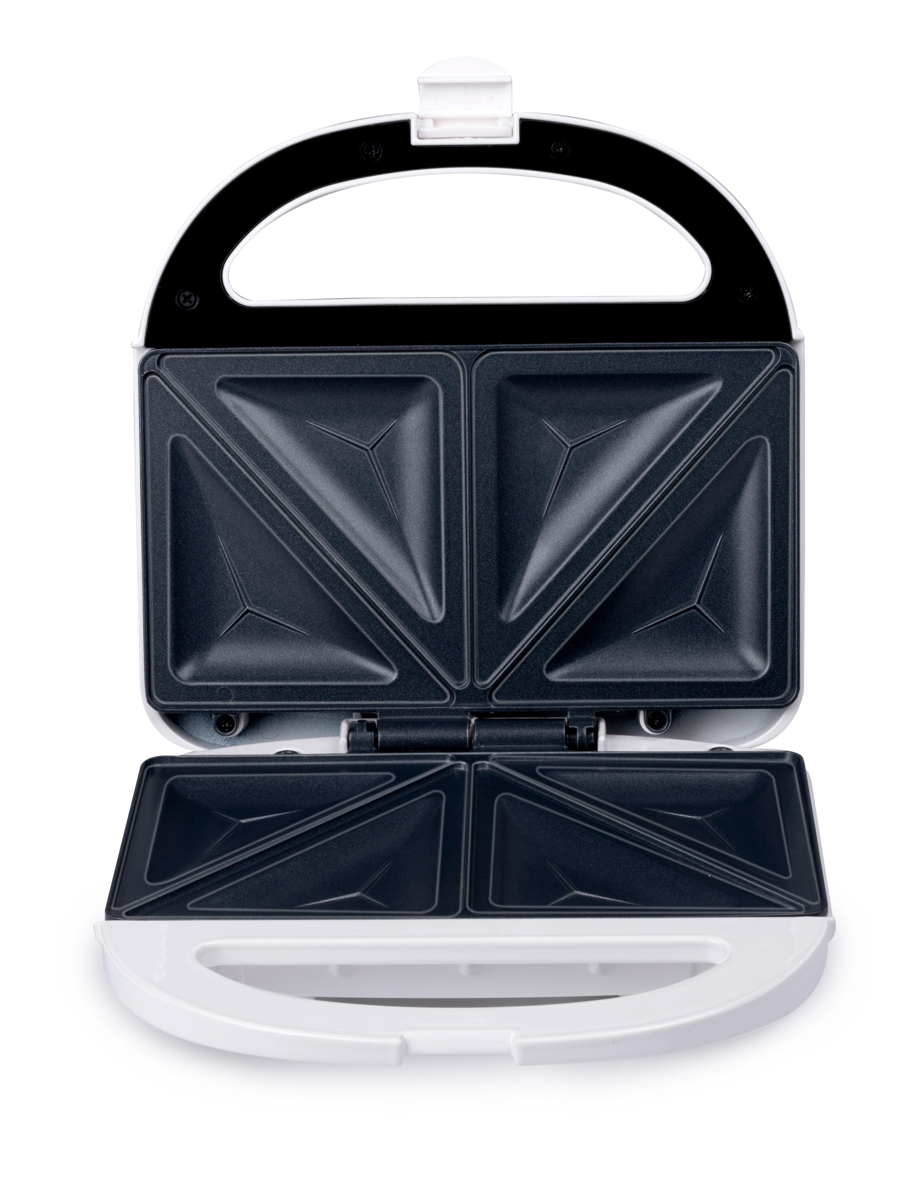 Toaster Alpina Weiß Inkl. Sandwichplatte, Antihaftbeschichtet - Basics, Kunststoff/Metall (21,3/7,5/11,9cm)