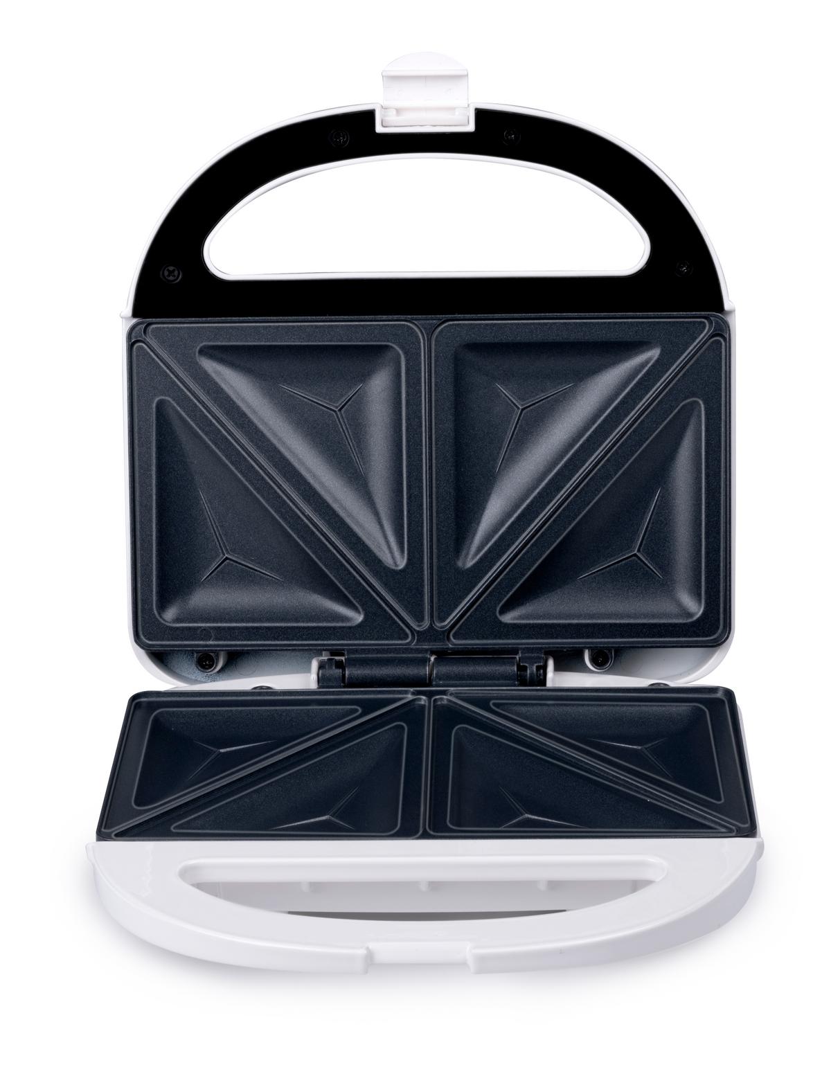 Toaster Alpina Weiß Inkl. Sandwichplatte, Antihaftbeschichtet - Basics, Kunststoff/Metall (21,3/7,5/11,9cm)