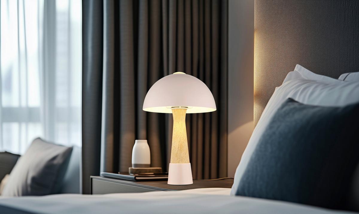 Tischleuchte Exkl. 1xe27, 40w - Champagner/Beige, Design, Kunststoff/Metall (25/36,5cm) - Globo