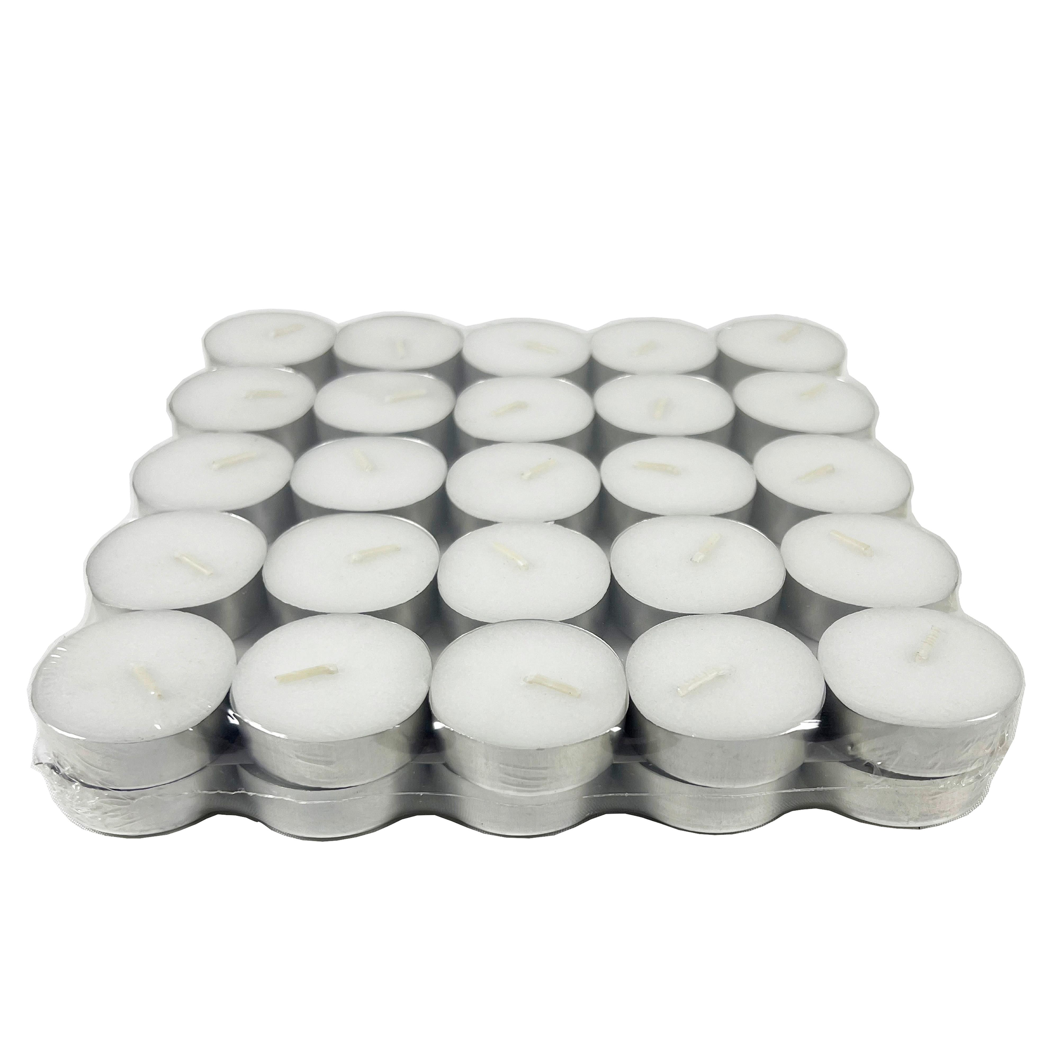 Teelichtset Shine - Silberfarben/Weiß, Basics, Naturmaterialien/Metall (3,8/1,3cm) - Ondega