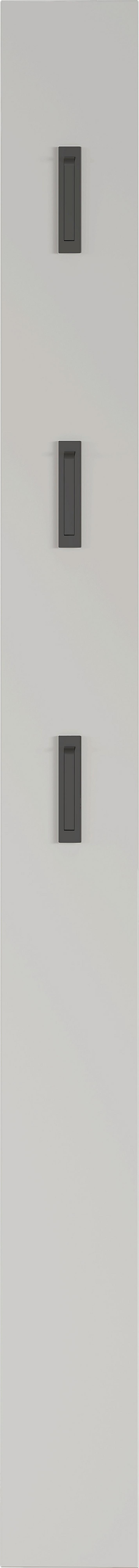 Garderobe Gw-Binetto 3-Teilig Kaschmir/Eichefarben B: 127 cm - Kaschmir/Eichefarben, Design, Glas/Holzwerkstoff (127/200/27cm) - Livetastic