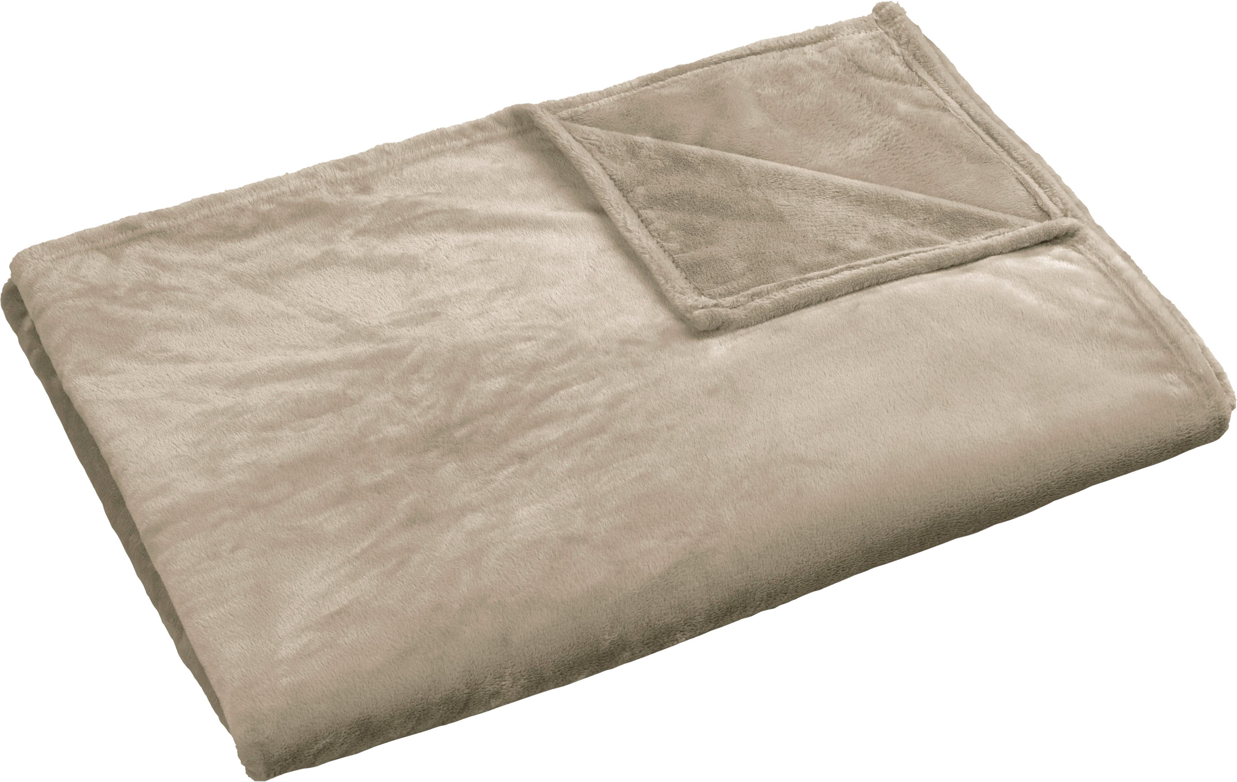 Wohndecke Hilton Creme 140x200 cm - Creme, Textil (140/200cm)