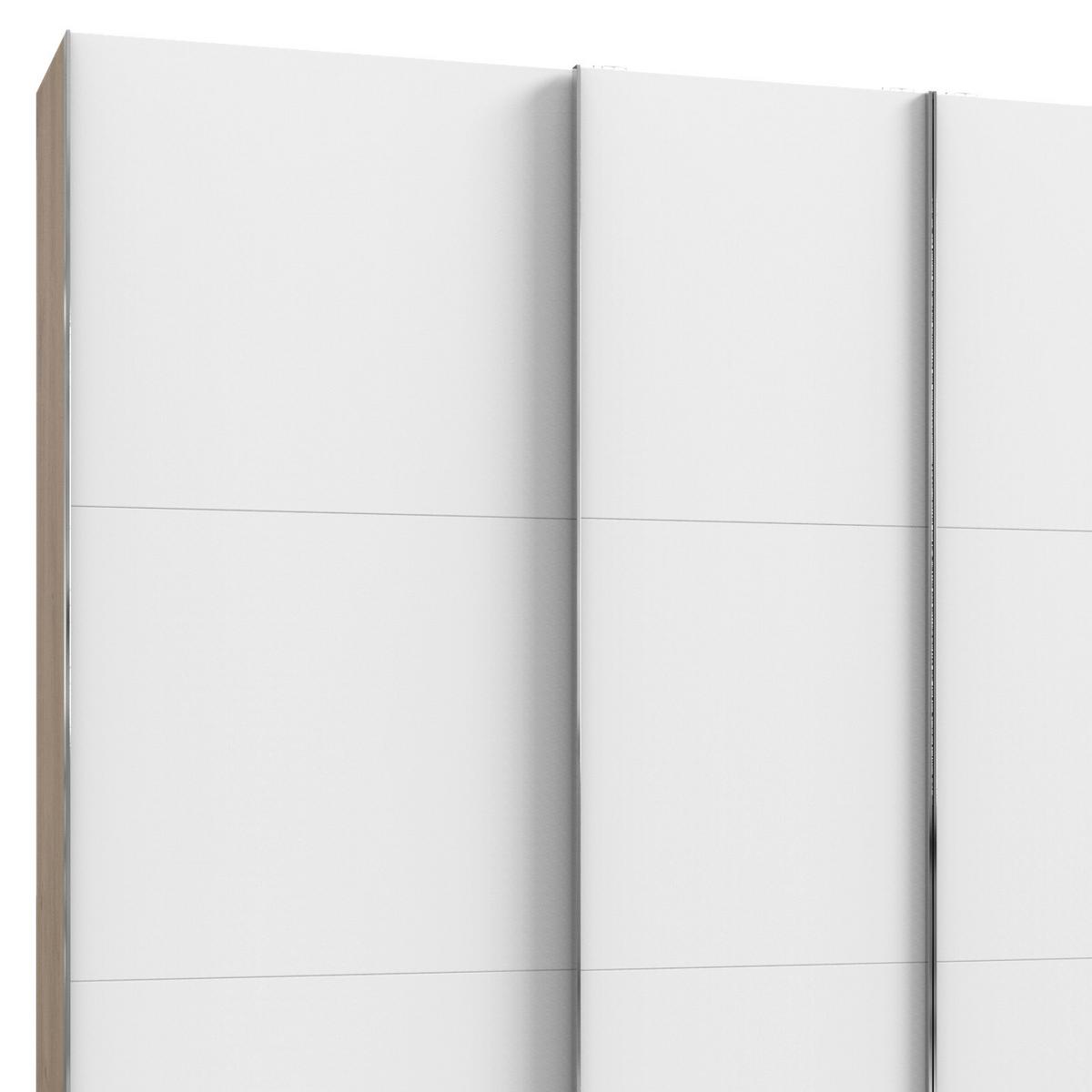 Schwebetürenschrank 350cm Level 36a, Weiß/eiche - Eichefarben/Weiß, Basics, Holzwerkstoff (350/216/65cm) - MID.YOU