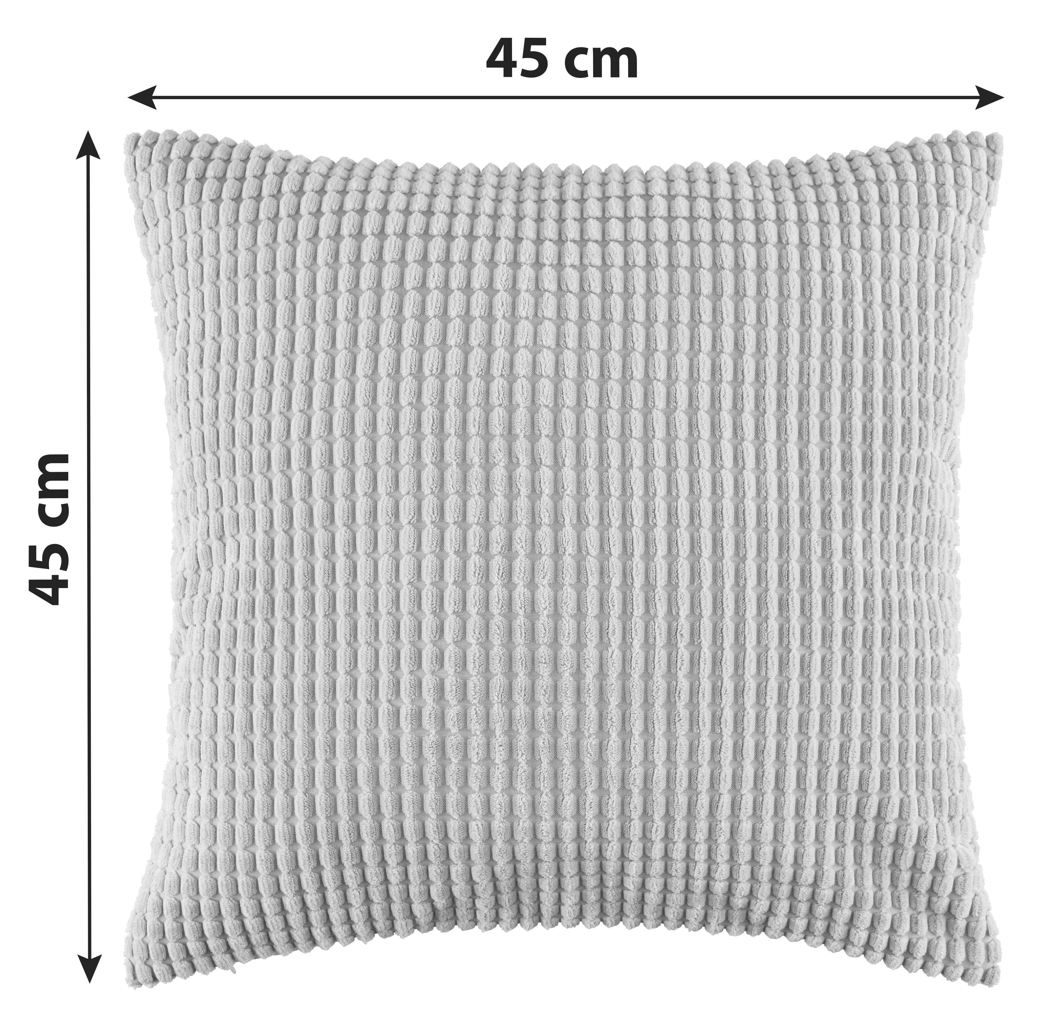 Zierkissen Halina 45x45 Cm Fleece Altrosa Mit Zipp - Altrosa, MODERN, Textil (45/45cm) - Luca Bessoni