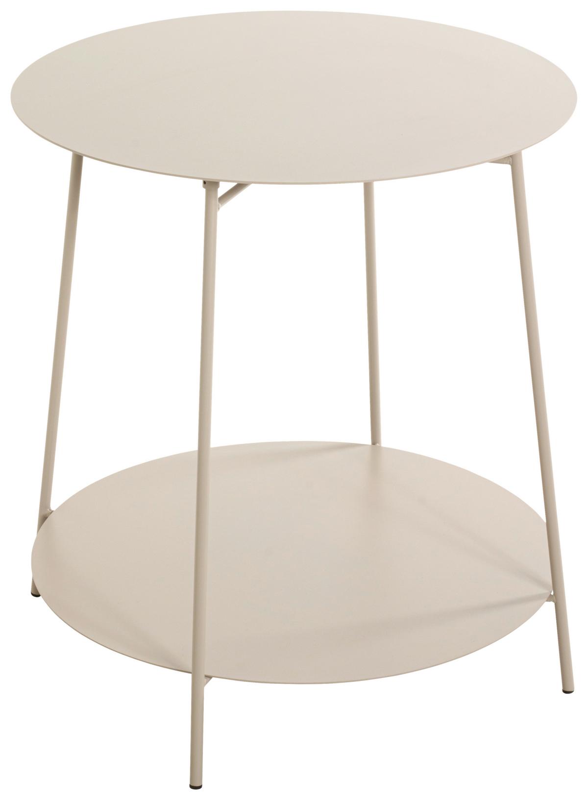 Odkládací stolek Enno 2, barva kašmír, P: 50 cm - kašmírová, Trend, kov (50/50cm)