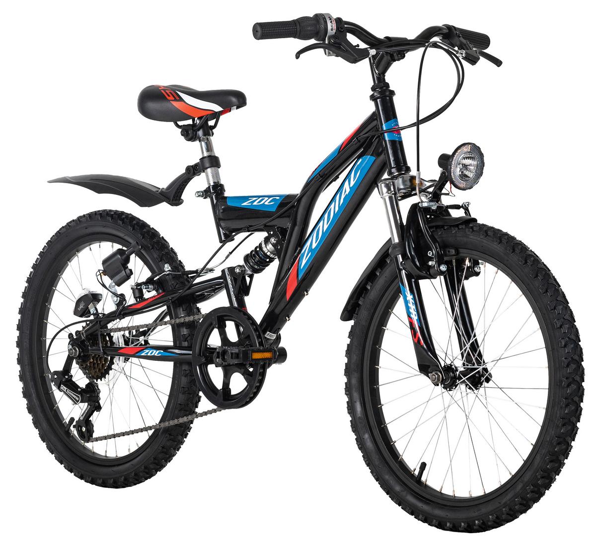 Kinderfahrrad 20 Zoll Mtb Fully Zodiac 668k 6 Gänge - Schwarz, Basics, Metall - KS Cycling