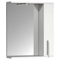 Spiegelschrank Lisalo M 1-Türig BxHxT: 50x60x14 cm - Weiß, MODERN, Glas/Holzwerkstoff (50/60/14cm) - MID.YOU